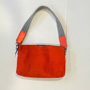 MZ Wallace Orange Handbag Nylon Shoulder Bag